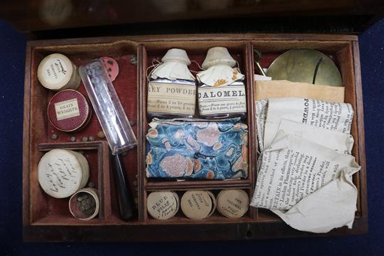 A Victorian mahogany apothecary box